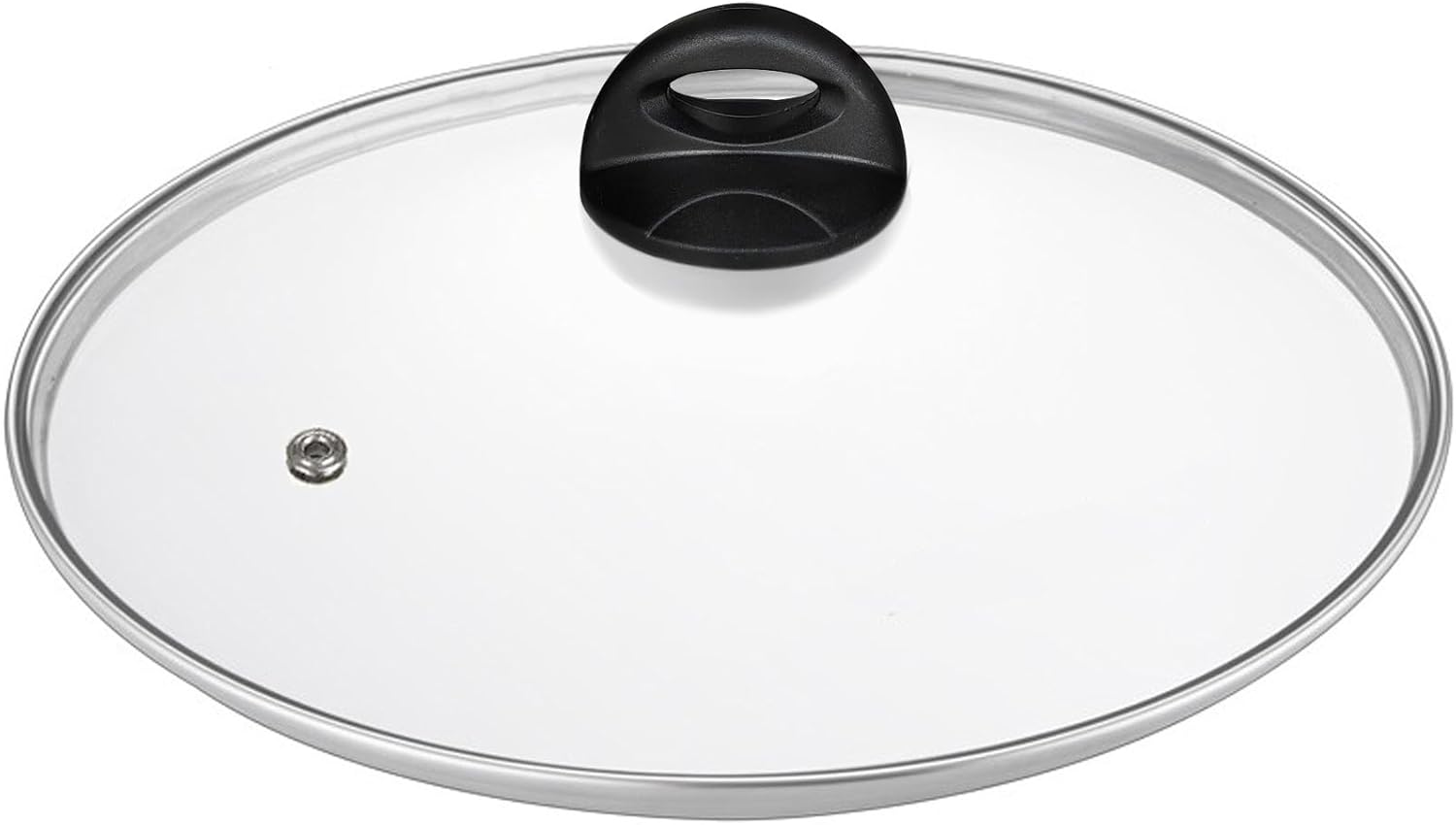 Glass Lids for Pot and Pan, 8, 9.5, 10.25, 11, 12, 12.6, 13.5, 14 Inch Tempered Replacement for Covers Kitchen Cookware, Frying Pan, Wok, Skillet (13.5 Inch)