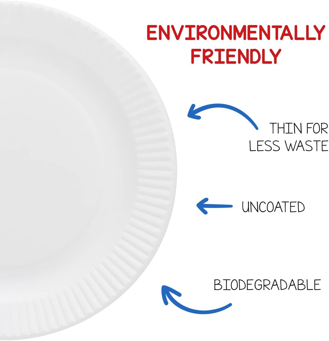 Hygloss Products Paper Plates - ‎Uncoated White Plate - Use for Foodware, Events, Activities, Crafts Projects and More - Environmentally Friendly - Recyclable and Disposable - 6-Inches - 300 Pack