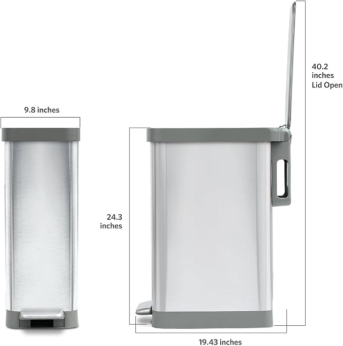 Glad Slim Trash Can with Clorox Odor Protection - Image 4