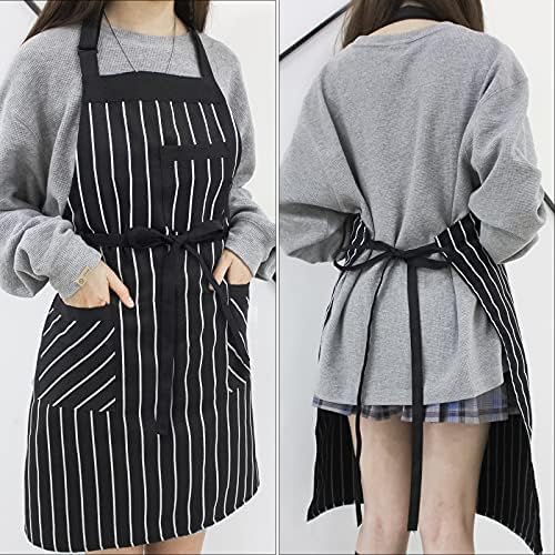 NLUS 2 Pack Kitchen Cooking Aprons, Adjustable Bib Soft Chef Apron - Image 7