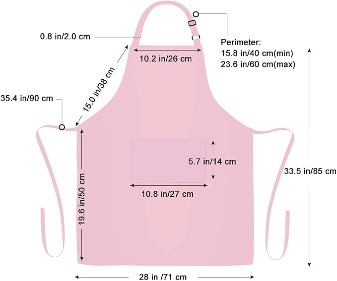 Jubatus 2 Pack 100% Cotton Aprons - Image 7