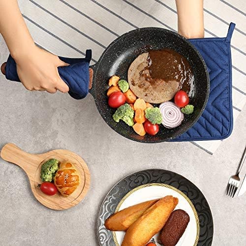 Oven Pot Holder with Pocket Cotton Heat Resistant Coaster Potholder Kitchen Hot - Image 7