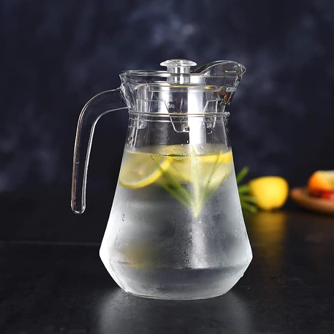 SOUJOY 2 Pack Plastic Pitcher, 68Oz Clear Iced Water Jug - Image 6