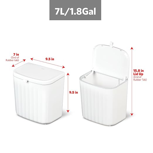 Glad Roomate Under Counter Waste Bin | Space Saving Small Trash Can - Image 2
