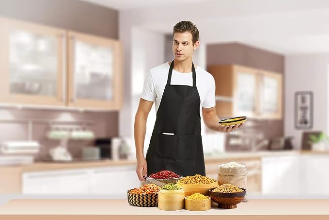 DUSKCOVE 12 Pack Plain Bib Aprons - Image 5