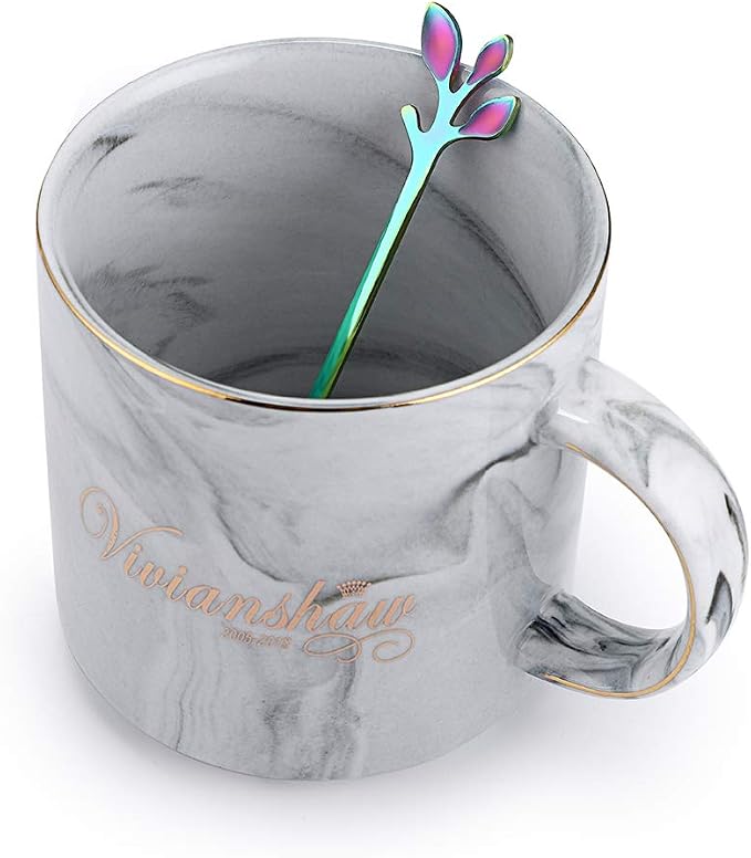 AnSaw Elegant Rainbow Leaf Coffee Spoons - Image 4