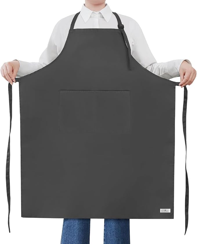 ROTANET Extra Large Apron for Men Adjustable Bib Aprons by ROTANET