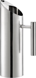 Hiceeden Stainless Steel Water Pitcher, 51oz/1.5L Modern Metal Pitcher by Hiceeden