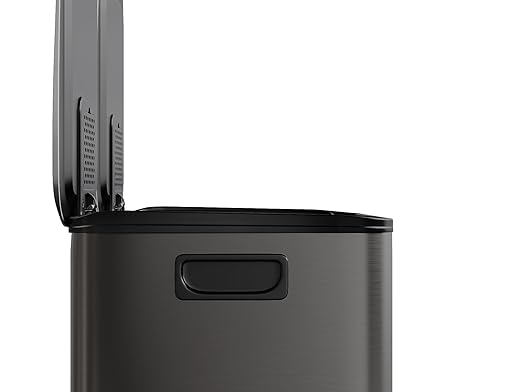 GarveeHome 2 x 4 gal Stainless Steel Double Trash Can - Image 6