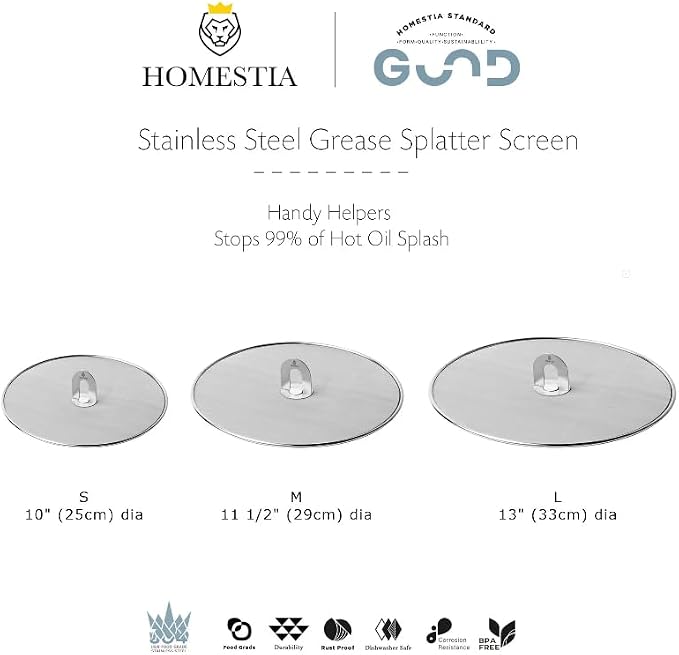 Homestia 11.5'' Splatter Screen - Image 9