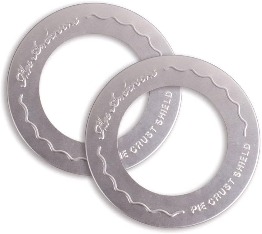 Mrs. Anderson's Baking Individual Pie Crust Protector Shields, For Mini Pies and Pot Pies, 1 Set of 2 Pie Shields