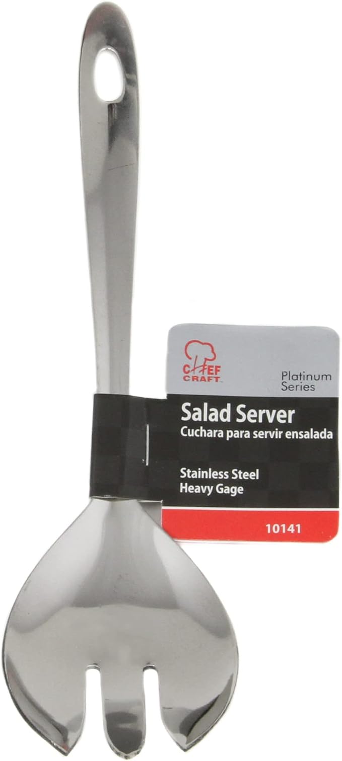 Chef Craft Select Small Salad Serving Fork, 9.5 inches, Stainless Steel - Image 2