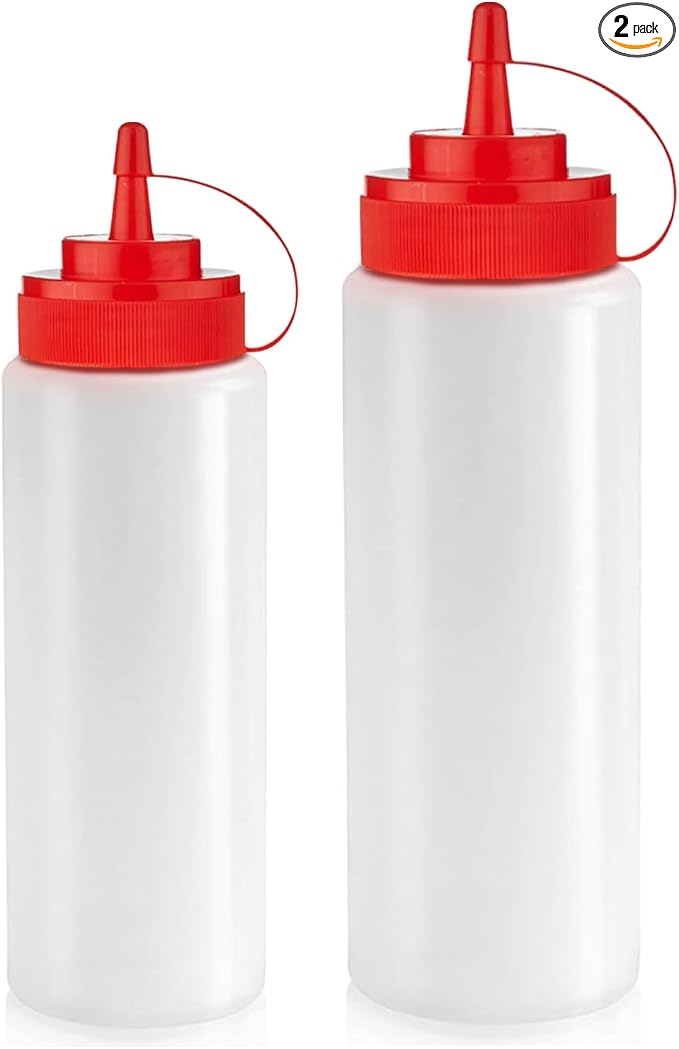 Norcalway 12 oz & 16 oz Condiment Squeeze Bottles by NorcalwayLLC