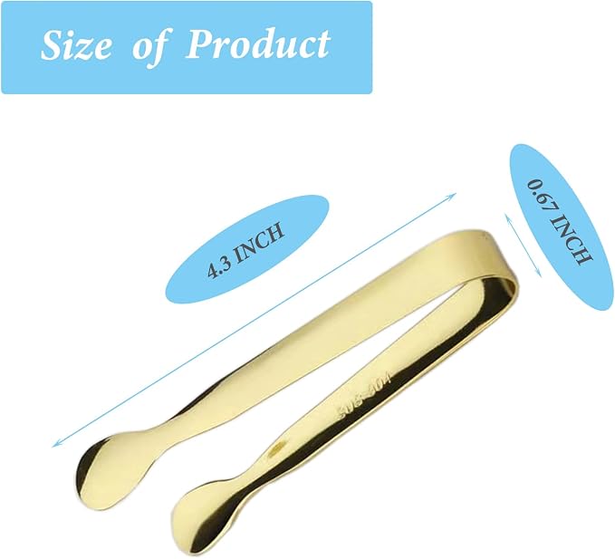 12PCS Ice Tongs Mini Sugar Tong 4.25Inch Stainless Steel Small Serving Tongs - Image 2
