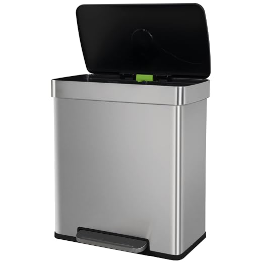 PayLessHere Dual Compartment Recycling Trash Can by PayLessHere