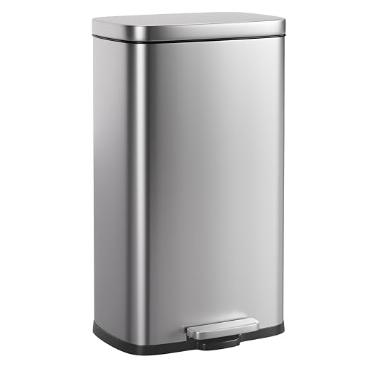 PayLessHere 8 Gallon Stainless Steel Trash Can by PayLessHere