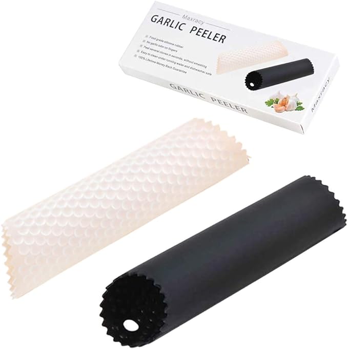2 Set Silicone Garlic Peeler Easy Roller Tube Useful Garlic Odorfree Kitchen by MaxracyInc