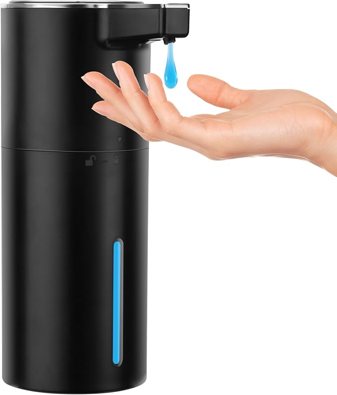 Automatic Soap Dispenser Liquid Touchless: 13.52oz/400ml Wall USB Rechargeable by GURITHEHOME