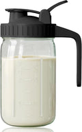 Breast Milk Pitcher, Mason Jar 32 oz, Wide Mouth Jar by OneDream