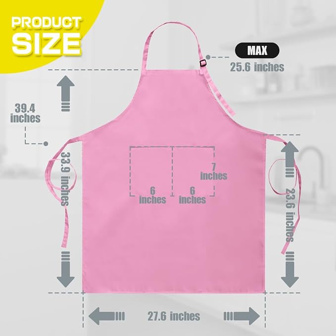 ROTANET Extra Large Apron for Men Adjustable Bib Aprons - Image 2