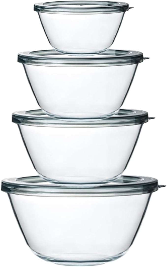 M MCIRCO Glass Mixing Bowls by MMCIRCO
