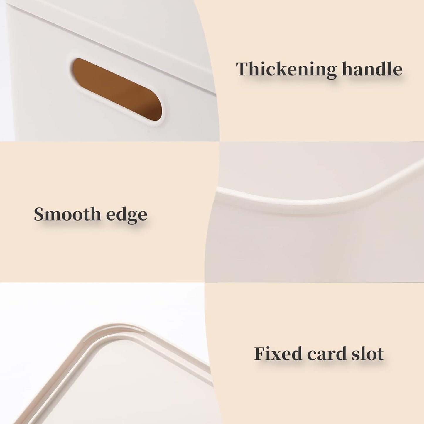 Set Of 4 Plastic Storage Bins,Versatile Kitchen Pantry Organization and Storage,for Plastic Storage Container Under Bed,Under Sink Bathroom Organizer (Grey, 4 Pack Medium)