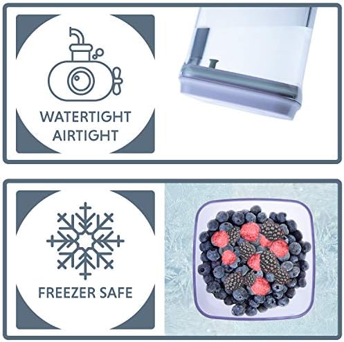 BopTop (1pc Brown Tinted) Airtight Food Storage Container – Mechanical Silicone Seal Canister - BPA-Free Stackable Sun-Resistant - 1.5Qt