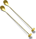 BRIOUT 2 Pcs Bar Spoon, 12 Inches Long Handle Drink Stirrer, Stainless Steel by Briout