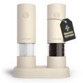 LARS NYSØM Electric Salt and Pepper Grinder Set I Automatic Salt and Pepper by LN