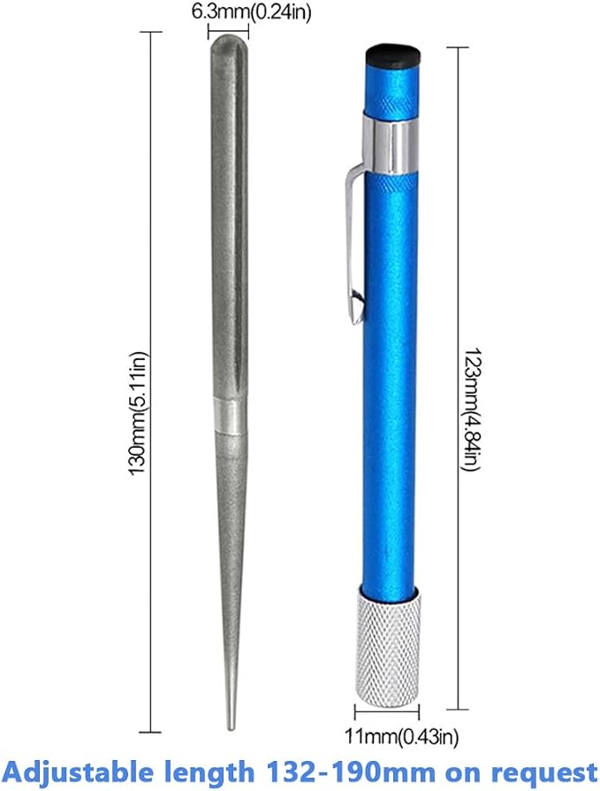 Wolfride 2Pcs Serrated Knife Sharpener, Retractable Diamond Sharpening Rod - Image 2
