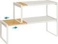 SONGMICS HOME Spice Racks, Expandable Cupboard Shelf Orgnizers, Kitchen Counter by SONGMICSHOME