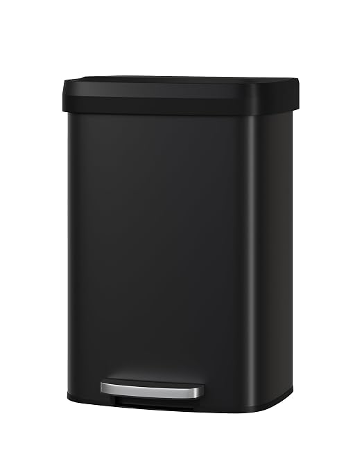 Garvee 13 gal / 50 L Metal Trash Can by Garvee