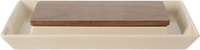 Gibson Elite 3-Section Stoneware Serving Tray - Image 8