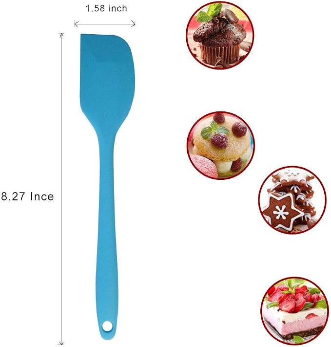 zYoung 4 Pcs Silicone Spatulas, Rubber Spatula Heat Resistant Seamless One - Image 3