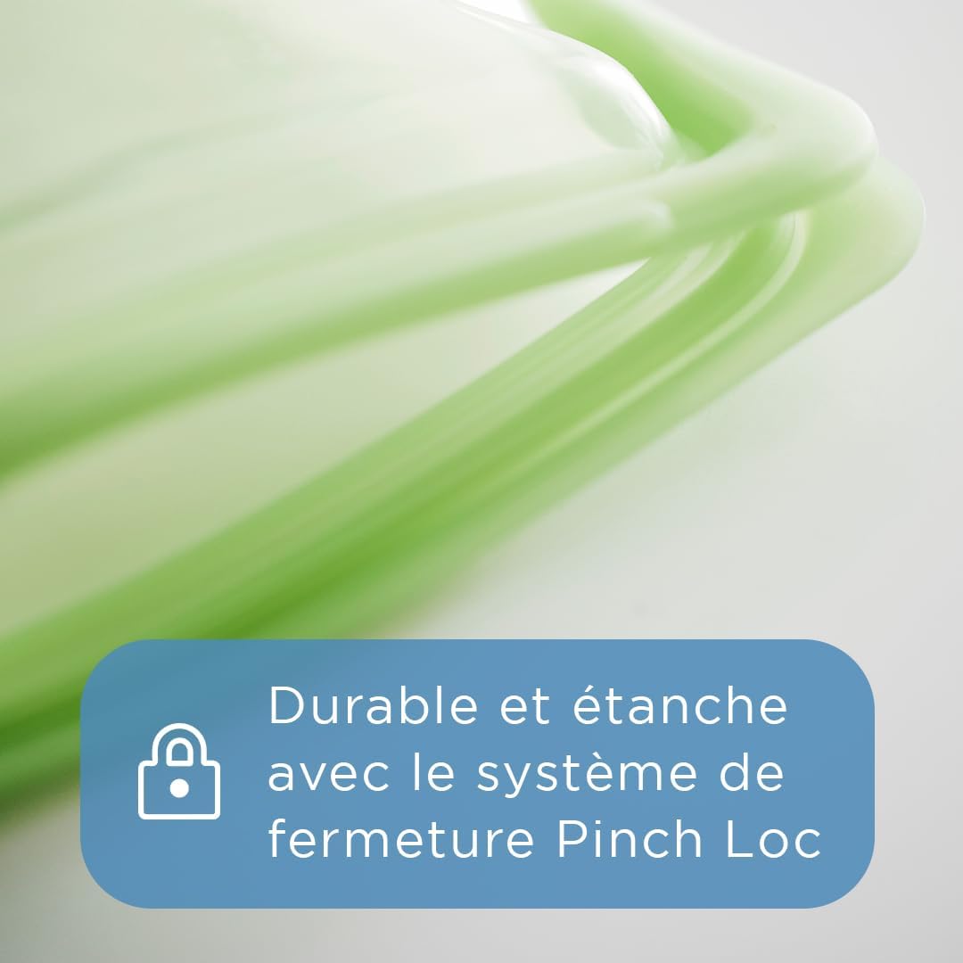 Stasher Premium Silicone Reusable Food Storage Sandwich Bag, Blueberry, Microwave, Sous Vide, Dishwasher, Oven and Freezer Safe, BPA Free, Leak-free, Eco-friendly, 28 Oz (Pack of 2)