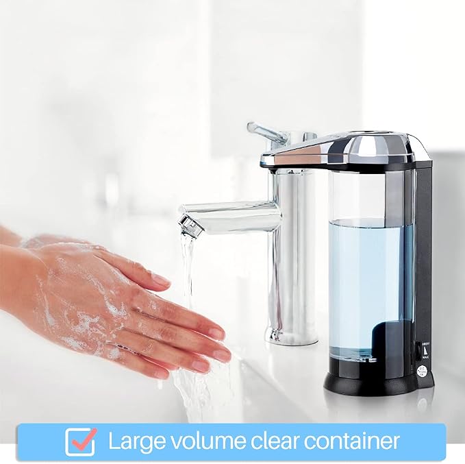 Secura 17oz Automatic Liquid Soap Dispenser, Touchless Battery Operated Hand - Image 2