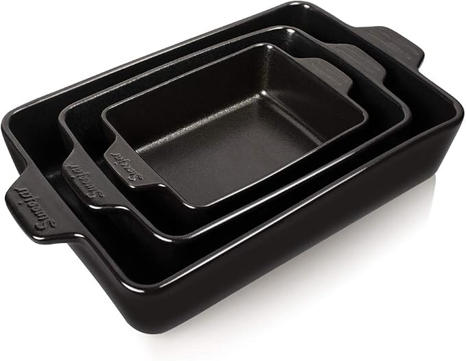 Sweejar Ceramic Bakeware Set, Rectangular Baking Dish by Sweejarco1949