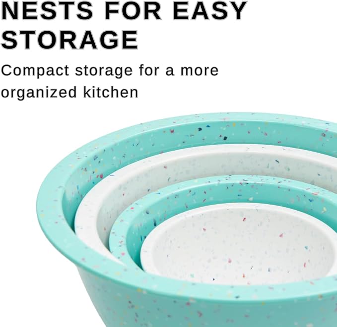 bzyoo Confetti Nesting Mixing Bowls Set - Image 2