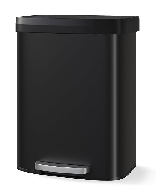 Garvee 16 gal / 60 L Metal Trash Can by Garvee