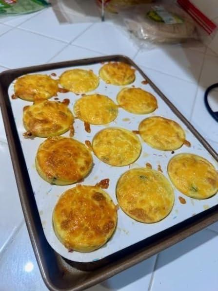 Palksky Silicone Molds, 12-Cavity Muffin Pan for Baking, Silicone Molds for Tarts, Egg Bites, Nonstick Baking Mold