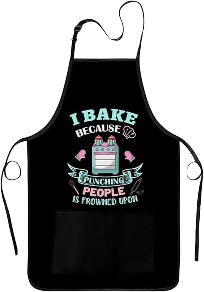 Funny Baking Apron for Women by Xmeden