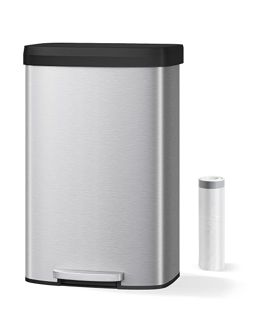 Garvee 21 gal / 80 L Stainless Steel Trash Can - Image 7