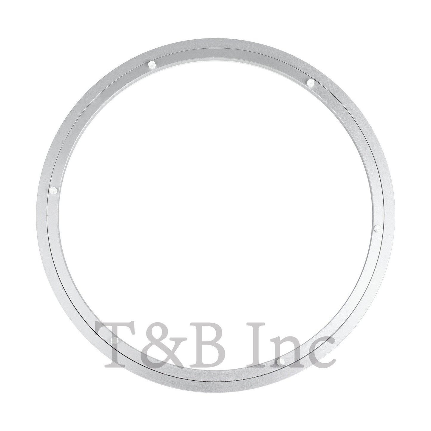 TamBee 18 Inch Lazy Susan Hardware Kit - Heavy Duty Aluminum Turntable Bearing with Metal Rotating Ring Mechanism Lazy Susan Parts for Puzzle Boards, DIY Projects (Base Only)