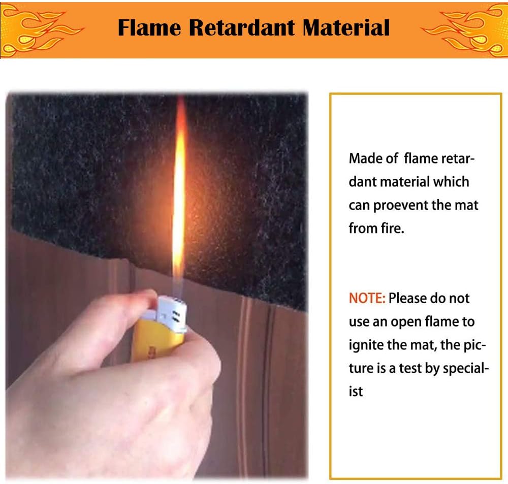 Under Grill Mat,Premium Grill Mat for Deck, Under Grill Floor Mats to Protect Deck,BBQ Mat for Under BBQ, Absorbent Oil Pad Protector for Decks and Patios,Waterproof, Reusable,(36x30 Inches)…