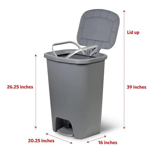 Glad Kitchen Trash Can | Large Plastic Waste Bin - Image 2
