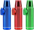 3 Pack Mini Pepper Shaker,Premium Metal Spice Dispenser and Sweetener Portable Travel Storage (Anodized Aluminum)