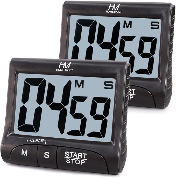 2-Pack Large Display Kitchen Timer by HomeMost