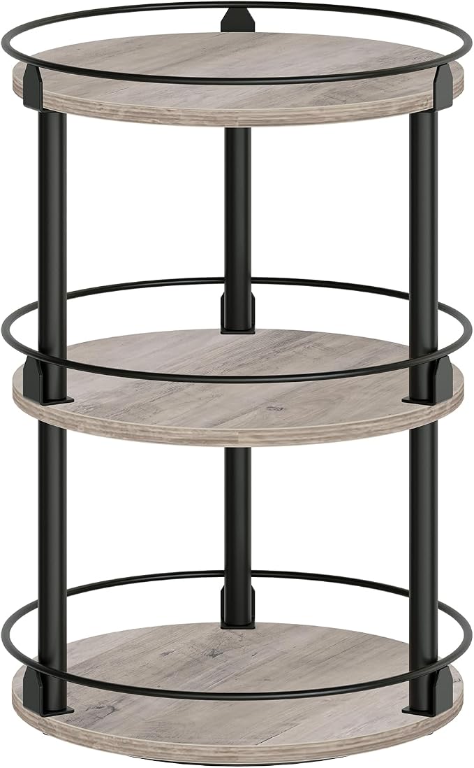 YATINEY 3-Tier Lazy Susan Organizer, Rotating Spice Rack, Spinning Organizer by Yatiney