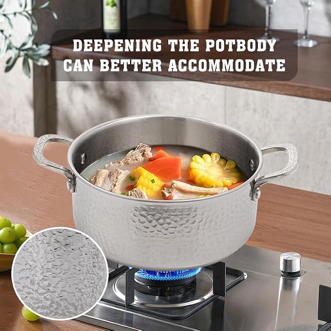 Vivicreate Tri Ply Stainless Steel Stock Pot - Image 4
