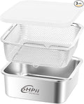 Square Colander Set, 304 Stainless Steel by SHPii